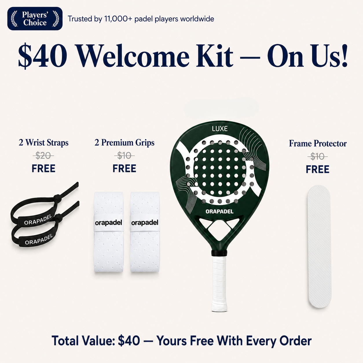 ORA Luxe Verde: Premium Carbon Padel Racket