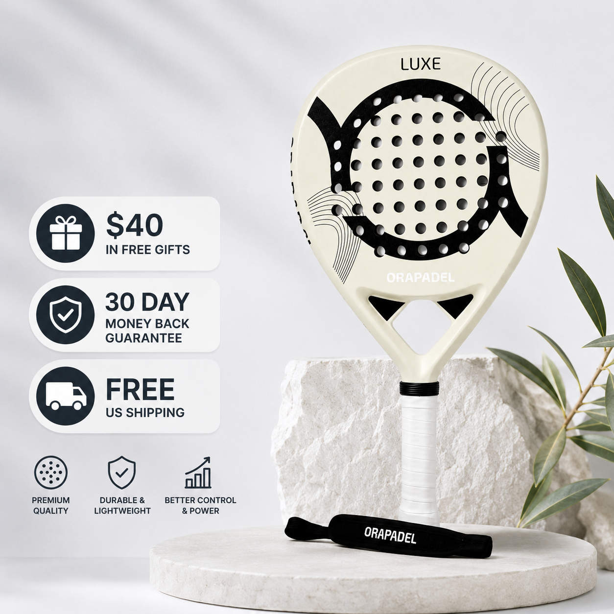 ORA Luxe Espresso: Premium Carbon Padel Racket
