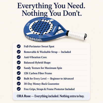 ORA Luxe Royal: Premium Carbon Padel Racket