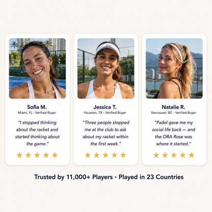 ORA Luxe Rose: Premium Carbon Padel Racket