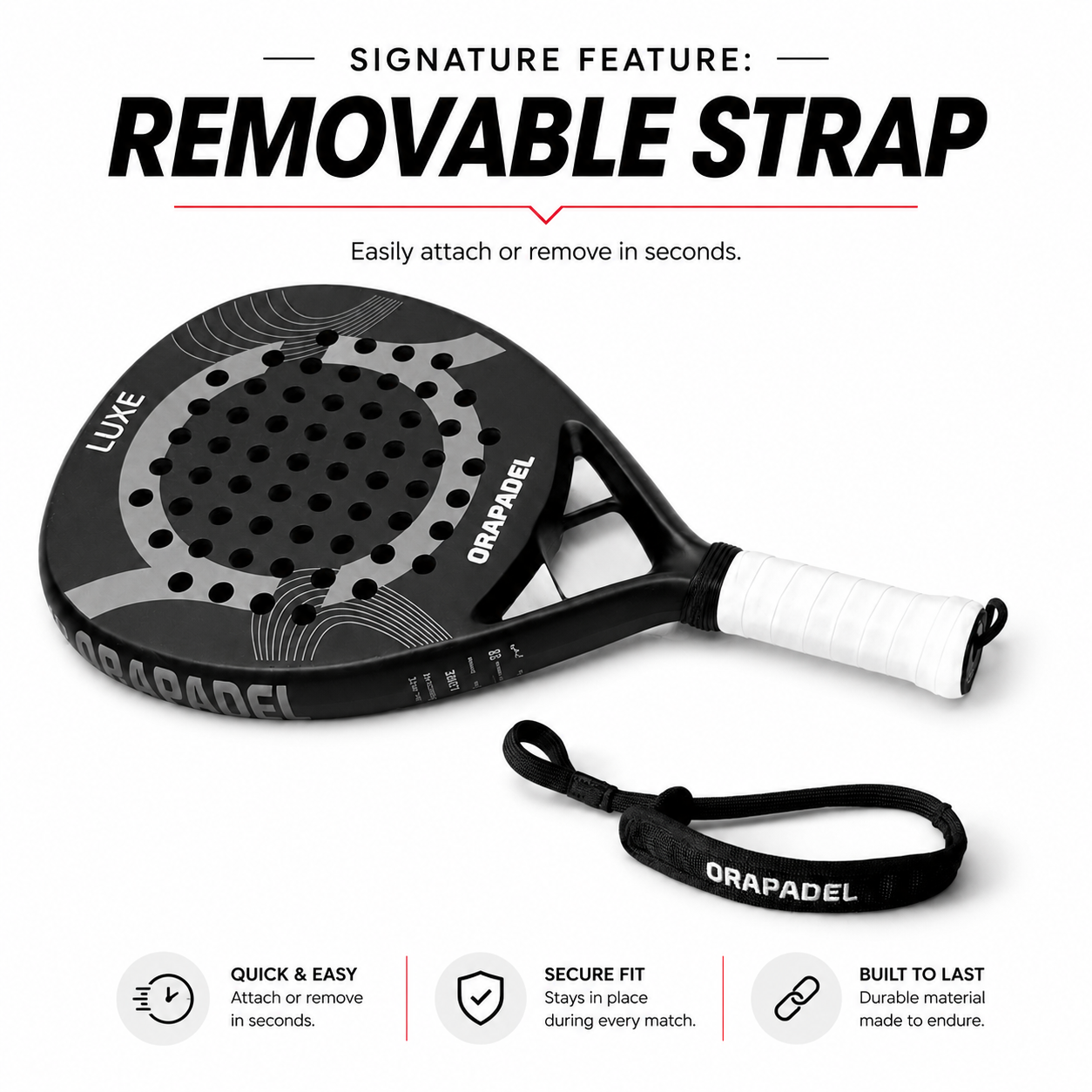 ORA Luxe Onyx: Premium Carbon Padel Racket