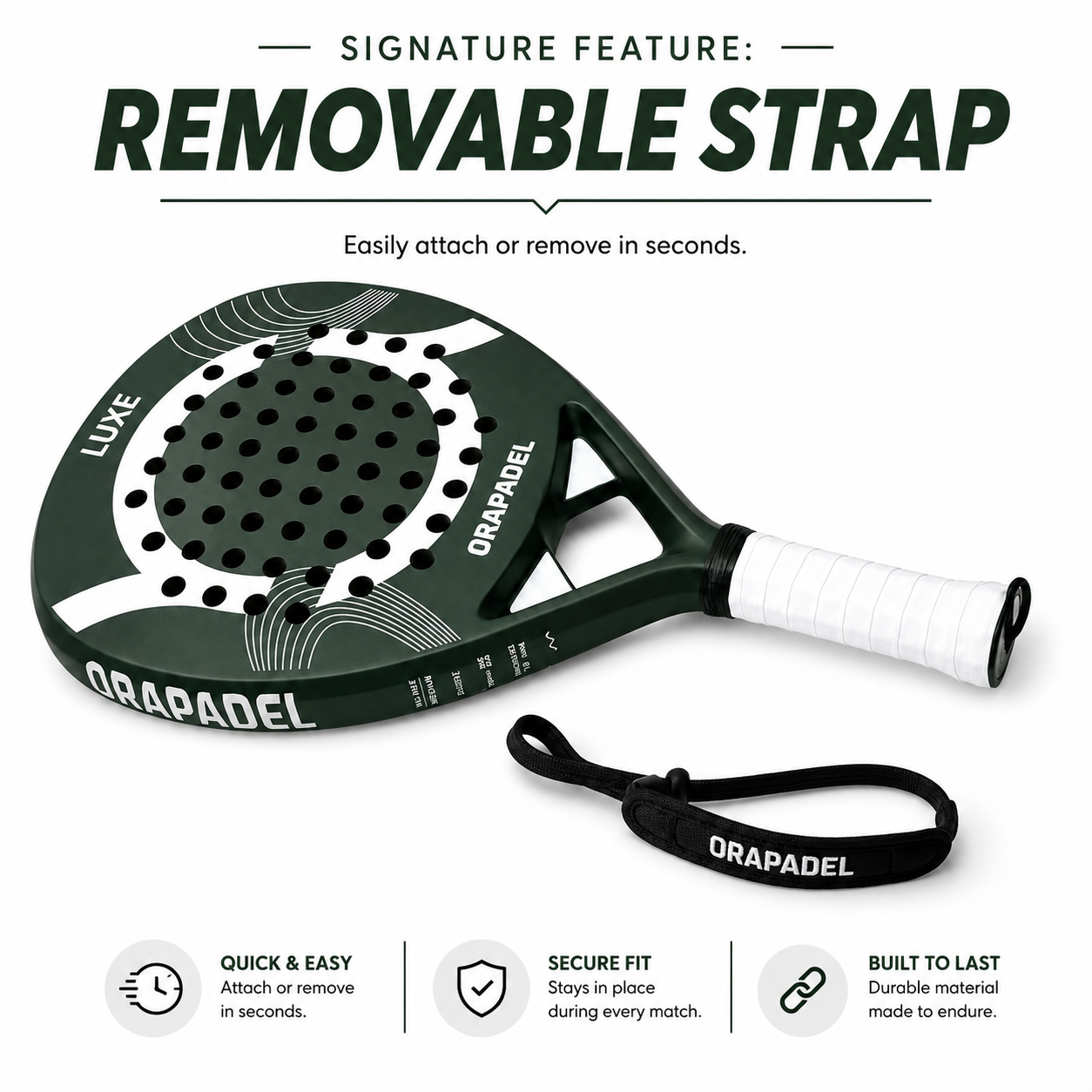 ORA Luxe Verde: Premium Carbon Padel Racket