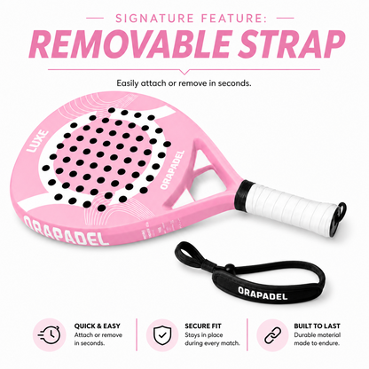 ORA Luxe Rose: Premium Carbon Padel Racket