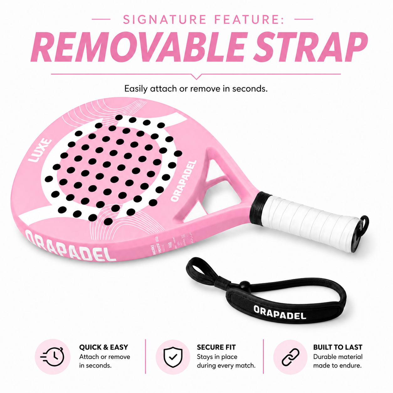 ORA Luxe Rose: Premium Carbon Padel Racket