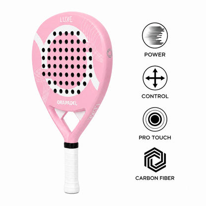 ORA Luxe Rose: Premium Carbon Padel Racket